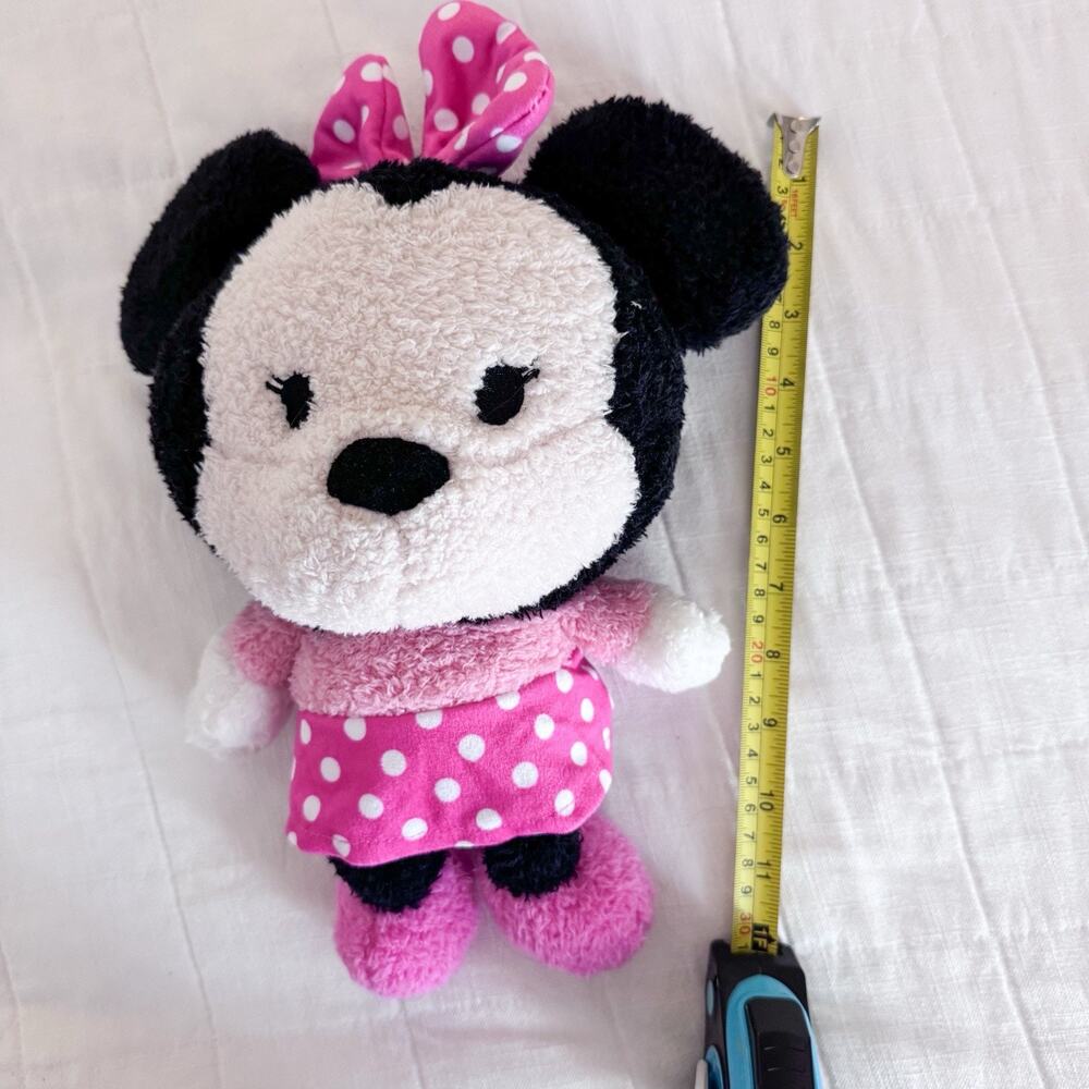 Disney Baby Cuteeze Minnie Mouse 14" Collectible Plush‎ Toy Pink Fuzzy - Picture 2 of 6